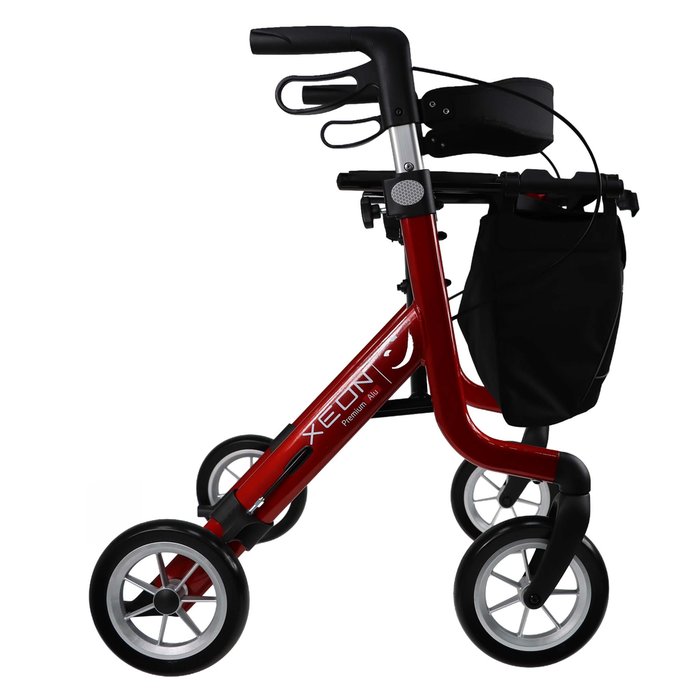 Product Image of Rehasense Rollator XEON Aluminium, faltbarer Gehwagen kompakt, Click-Safe-Faltmechanismus, PUR-Softbereifung