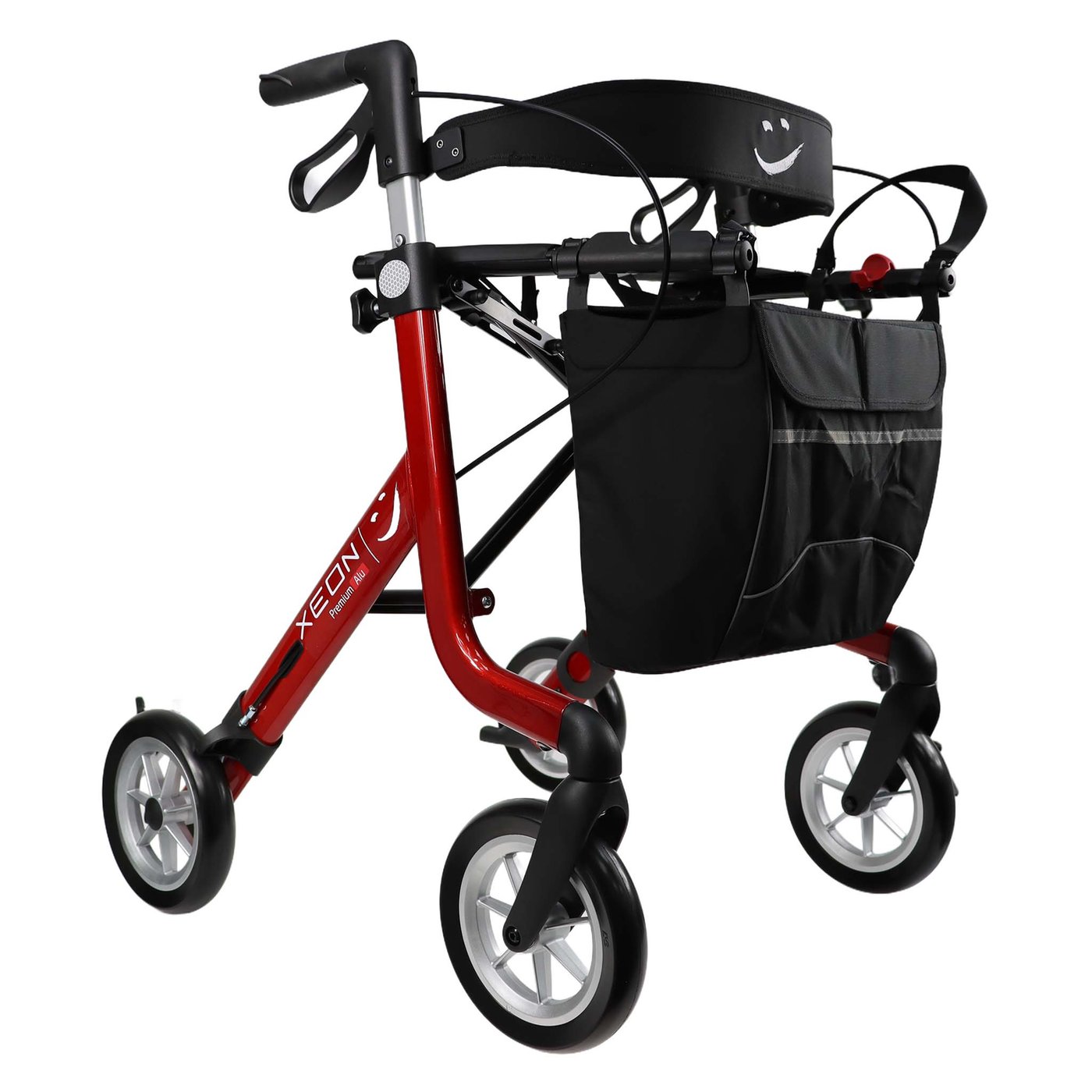 Gallery Image of Rehasense Rollator XEON Aluminium, faltbarer Gehwagen kompakt, Click-Safe-Faltmechanismus, PUR-Softbereifung