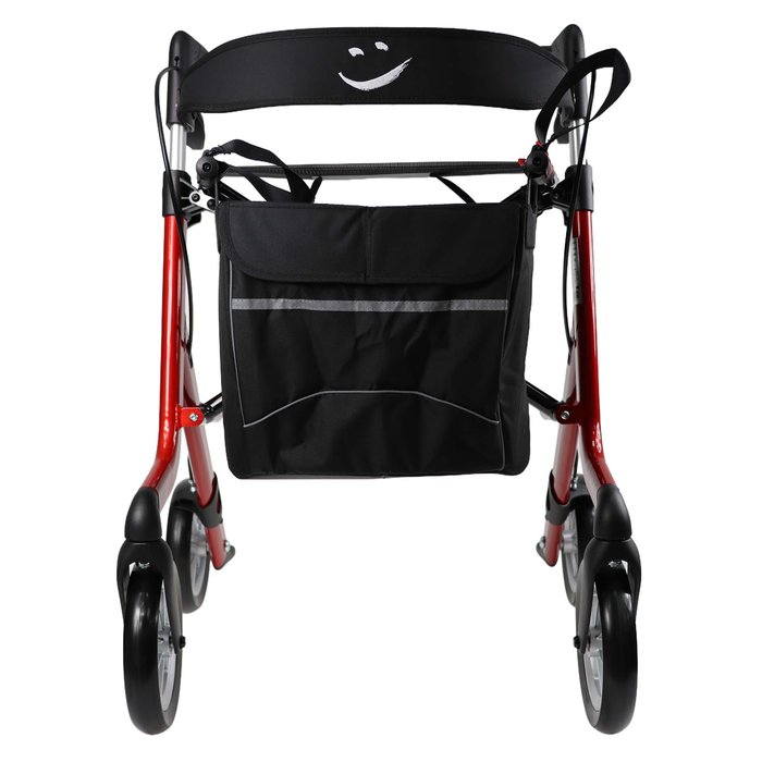 Product Image of Rehasense Rollator XEON Aluminium, faltbarer Gehwagen kompakt, Click-Safe-Faltmechanismus, PUR-Softbereifung