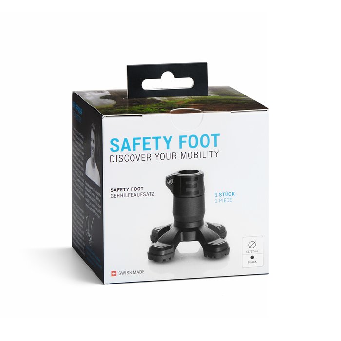 Gallery Image of Gehhilfen-Gummikapsel Safety Foot 4-Punkt mit Stahleinlage