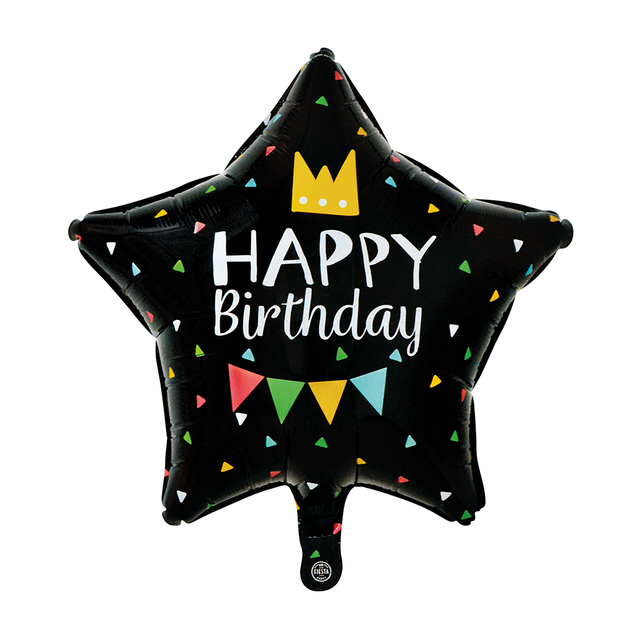 Ballon | Happy Birthday | Feestelijke ster 