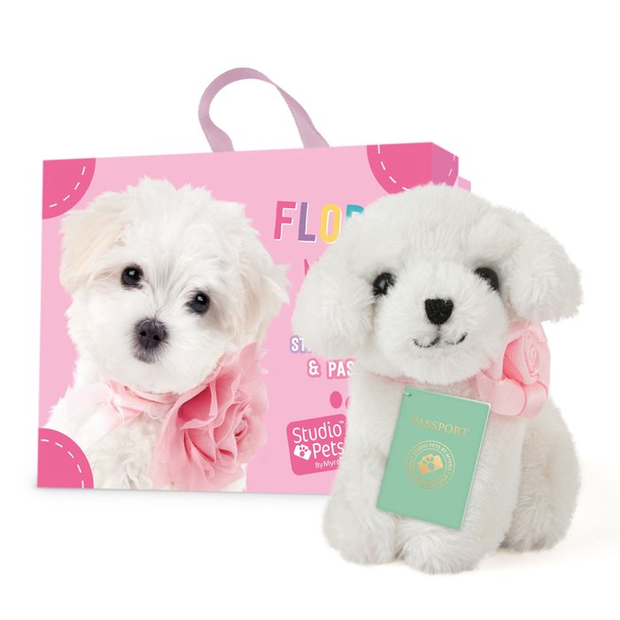 Studio Pets | Mini Flora | Maltezer puppy | 8 cm