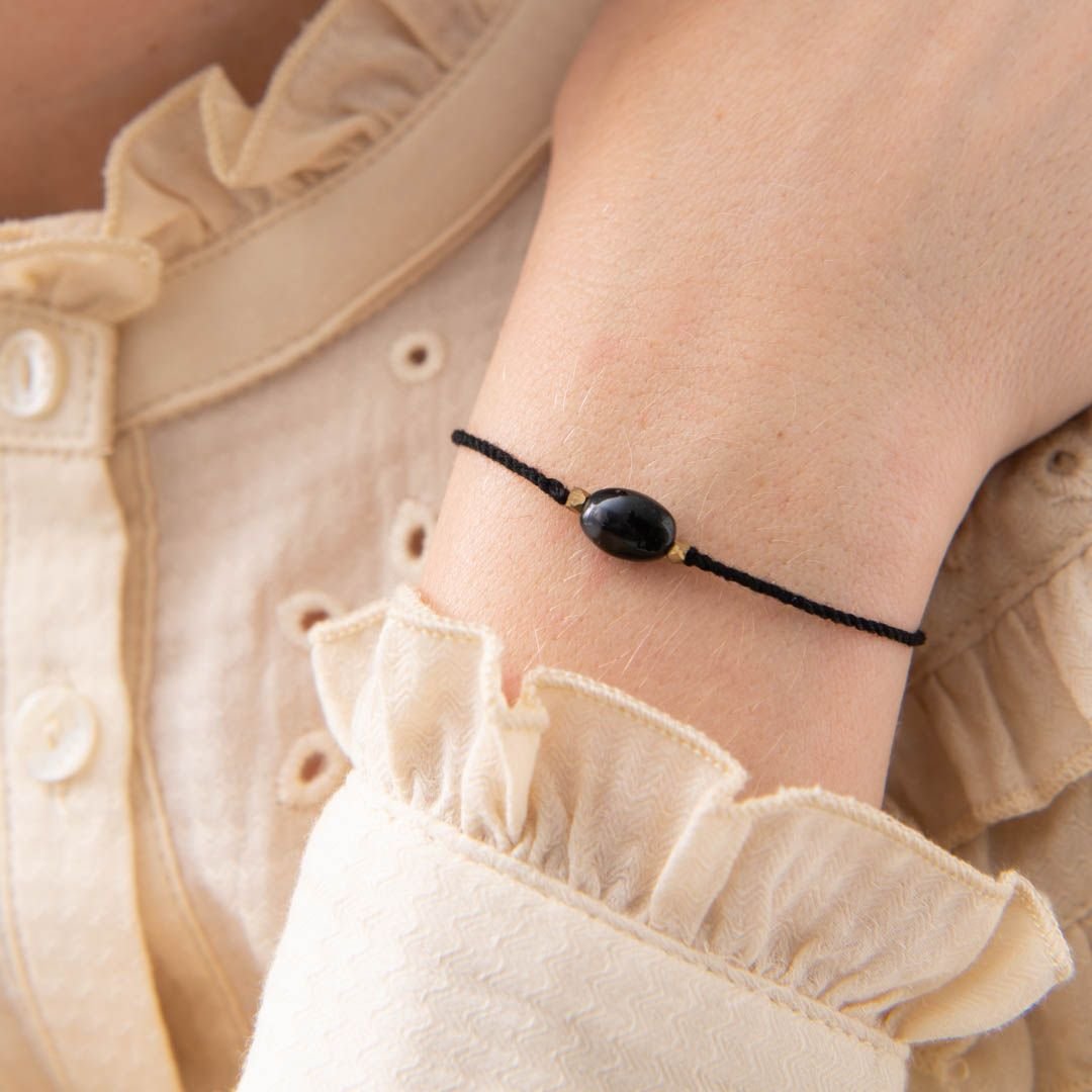 A Beautiful Story | Armband | Zwarte Onyx | Letterbox Gifts