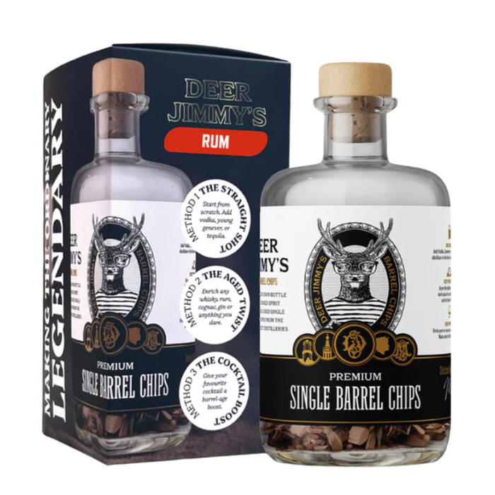 Deer Jimmy's | DIY Rum cadeauset - Rum Jamaica Barrel Chips