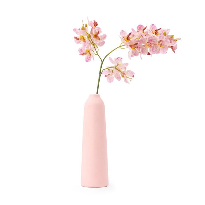 Zijden Orchidee Roze | incl. vaas