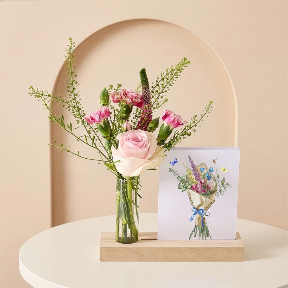 Brievenbus Bloemen plankje Liefdevol Greetz