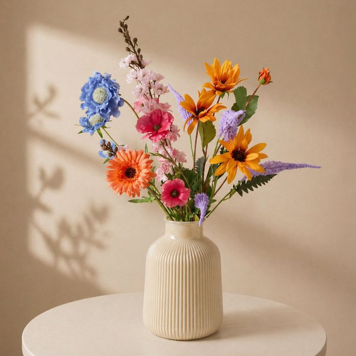 Zijden kunstbloemen | Boeket Sprankel
