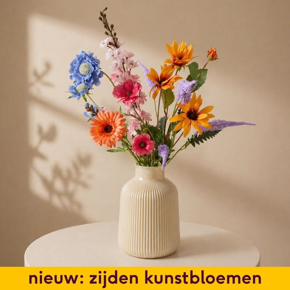 Zijden kunstbloemen Boeket Sprankel Greetz