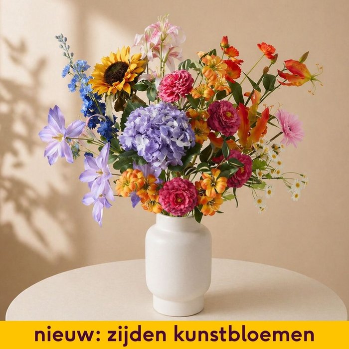 Zijden kunstbloemen | XL boeket Furore