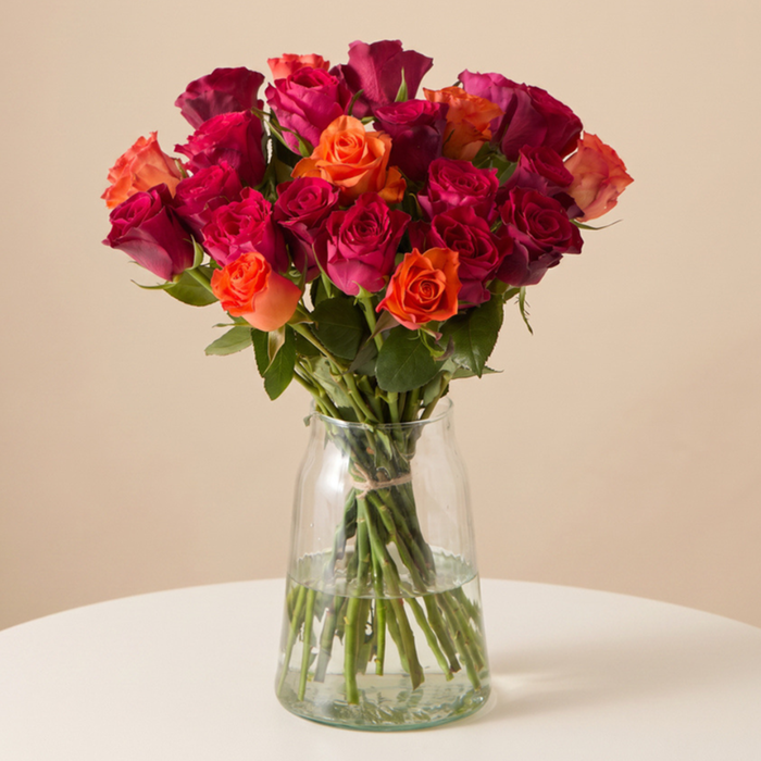 Boeket Warme Rozen Mix