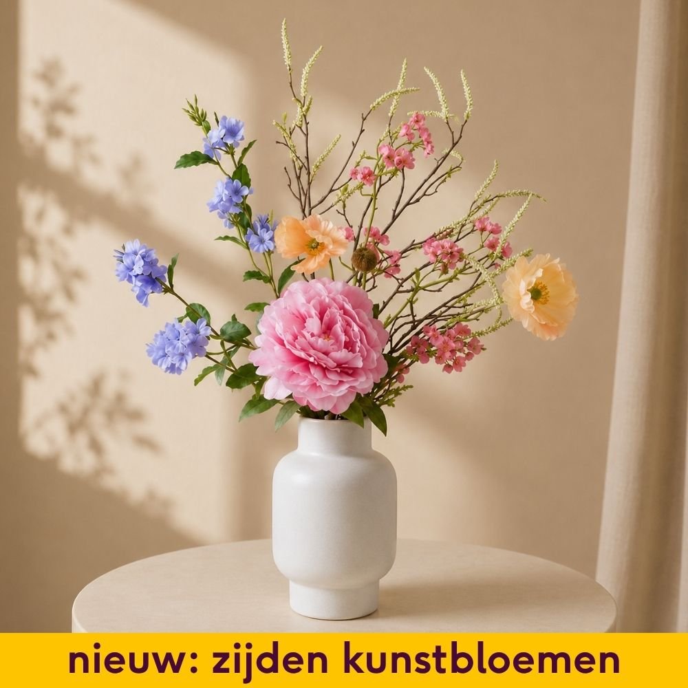 Zijden kunstbloemen XL boeket Alure Greetz
