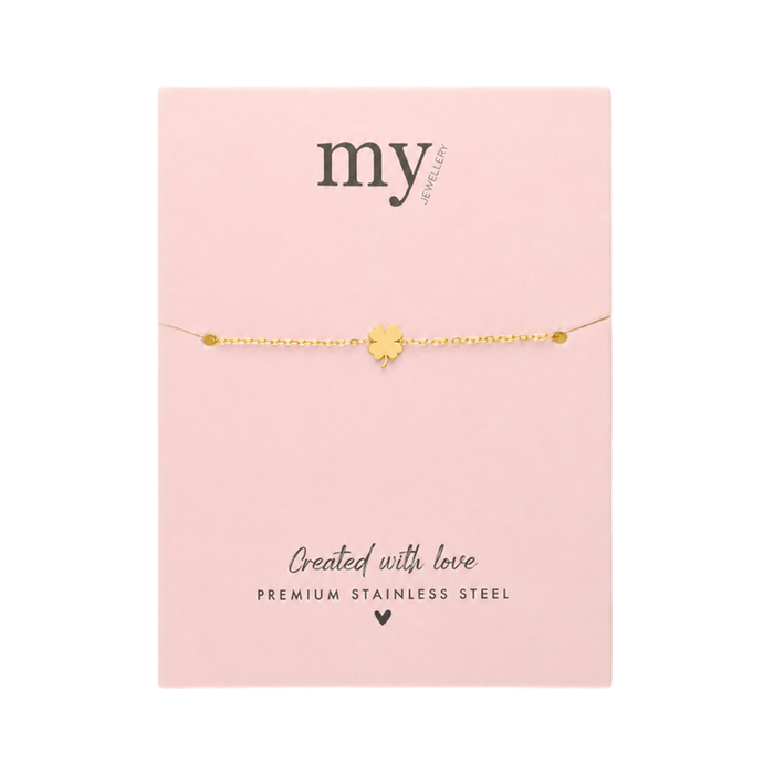 My Jewellery | Armband | Klaver | Goudkleurig
