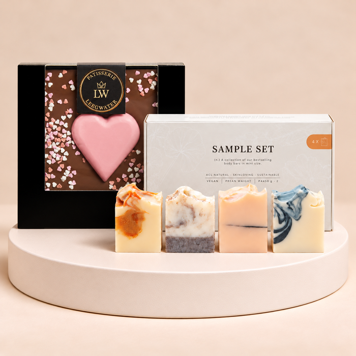 Genieten | AZUR zeepset & Leegwater chocolade