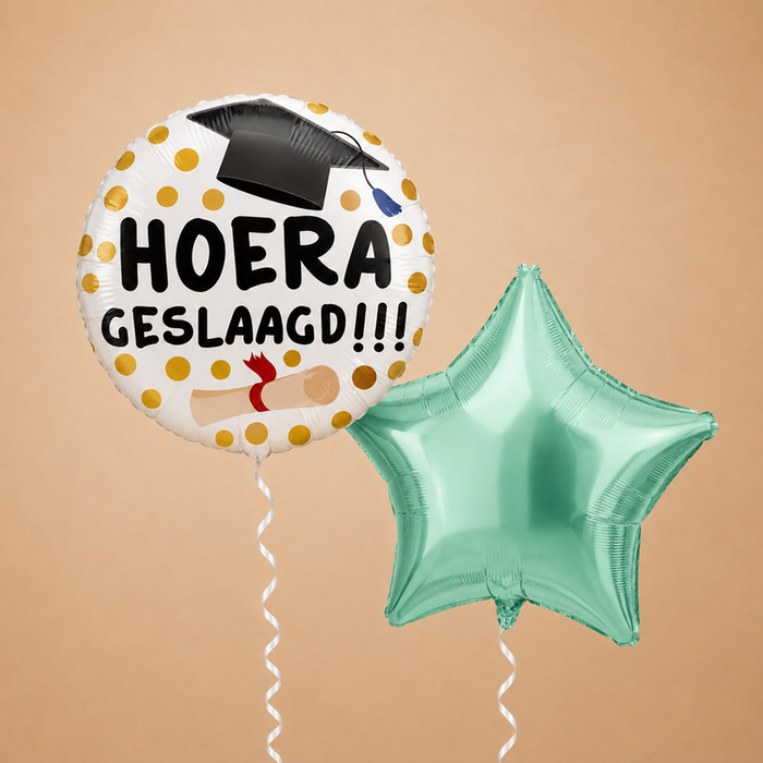 Ballon | Duo | Hoera geslaagd!!!