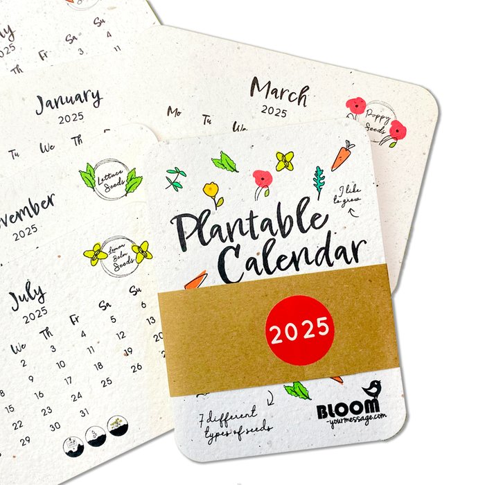 Bloom your message | Plantbare zadenkalender | 2025