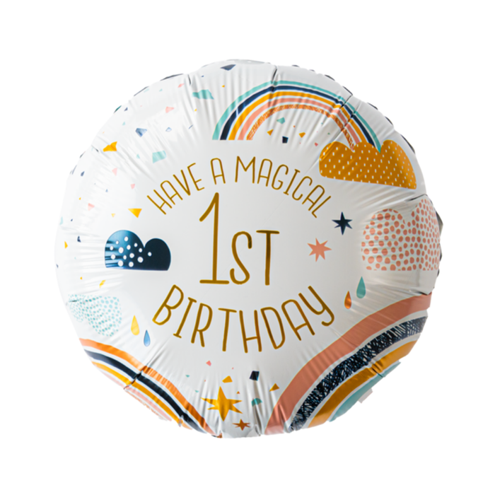 Ballon | Regenboog | 1ste verjaardag