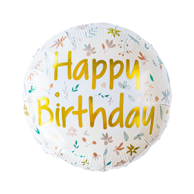 Ballon | Bloemen | Happy Birthday