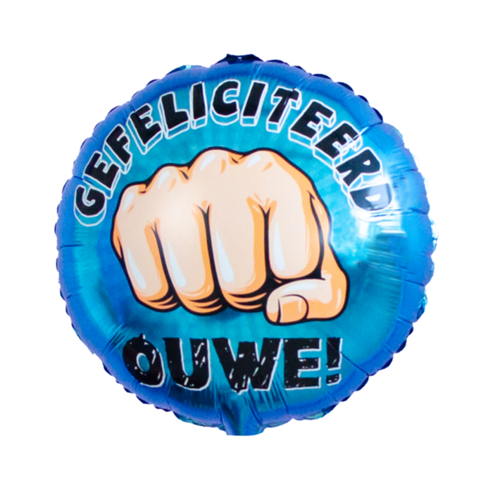 Ballon | Boks | Gefeliciteerd Ouwe