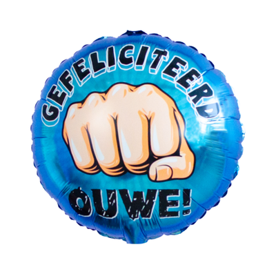 Ballon | Boks | Gefeliciteerd Ouwe