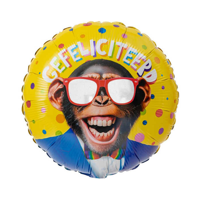 Ballon | Gefeliciteerd | Chimpansee