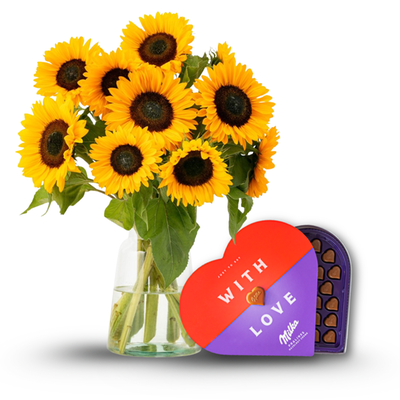 Zonnebloemen | Milka Pralines With Love 165g