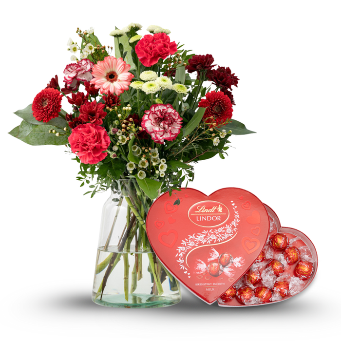 Boeket Gracieus LINDOR Hart Bloemen Lindt