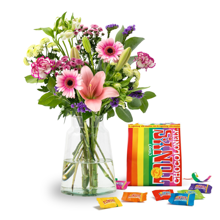 Boeket Luchtkus | Tony's Chocolonely - Tiny Tony's Pouch