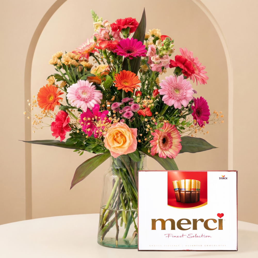 Boeket Passievol chocolade 250g Merci