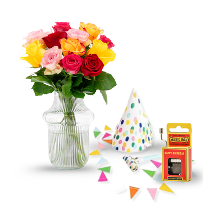 Brievenbusbloemen | Cadeaupakket Rozen | Gefeliciteerd