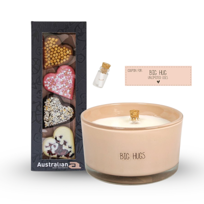 My Flame Big hugs incl. flesje met tekst | Australian Sweethearts 95gr