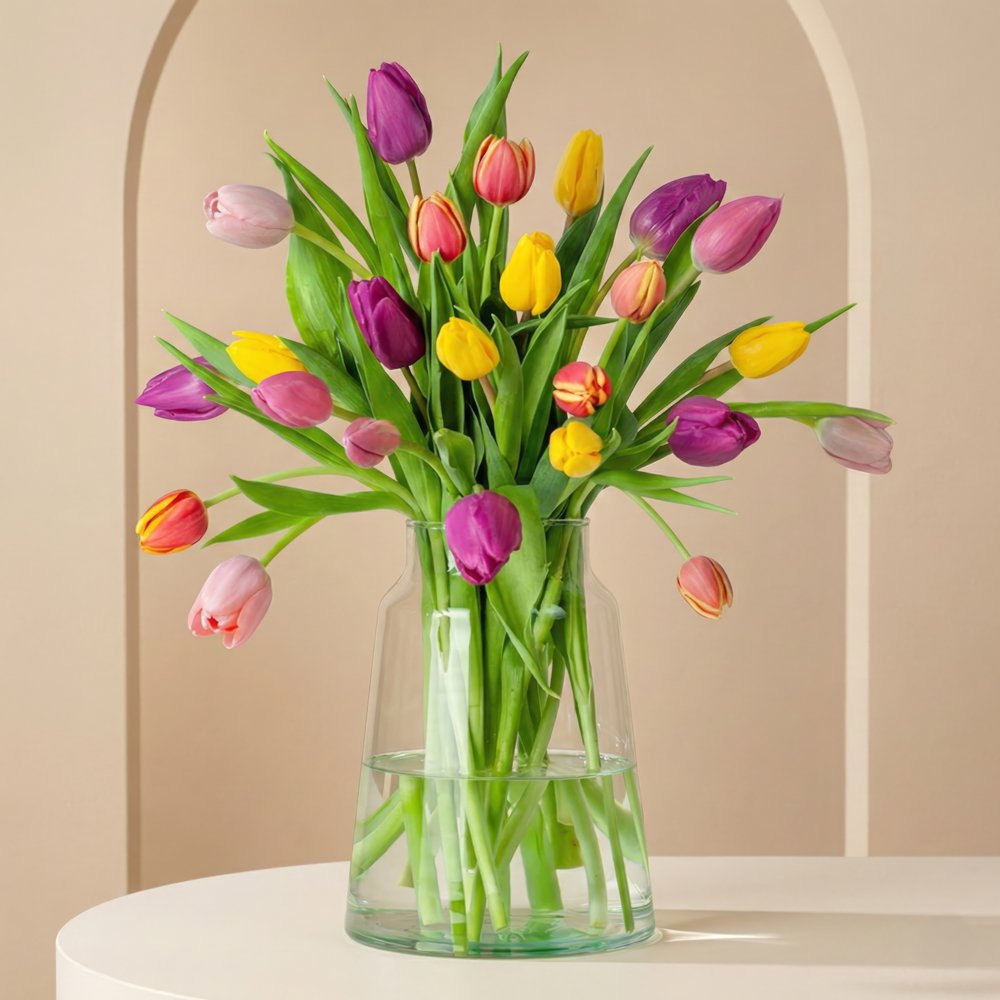 Boeket Tulpen Bloemen Greetz
