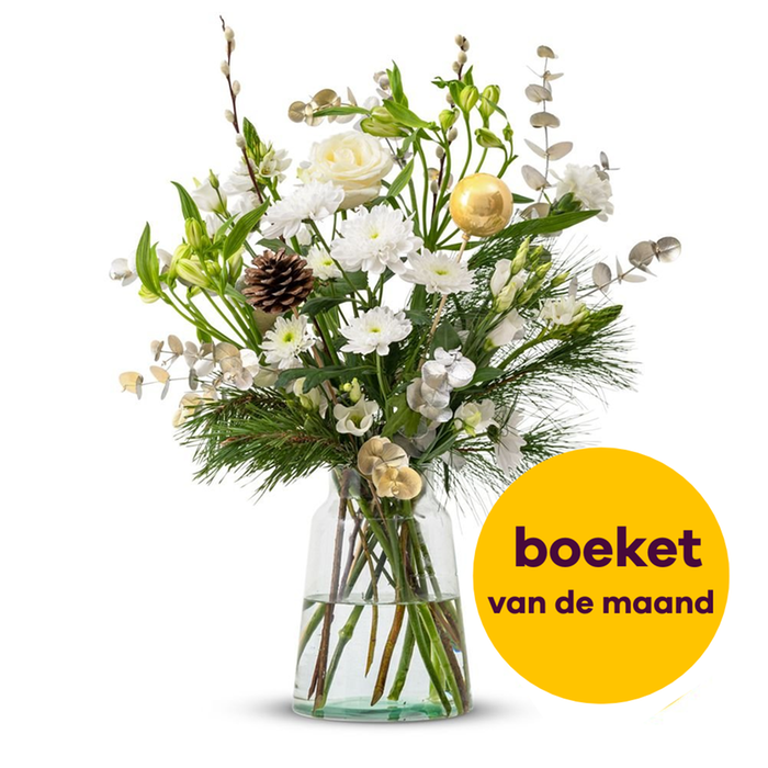 Boeket Witte Kerst | M/L