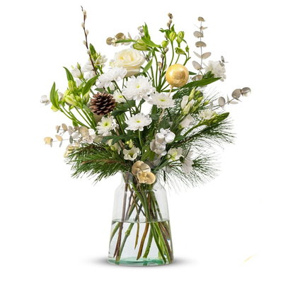 Boeket Witte Kerst | M/L