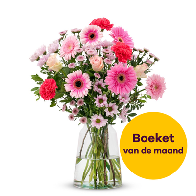 Boeket Zacht roze | M/L