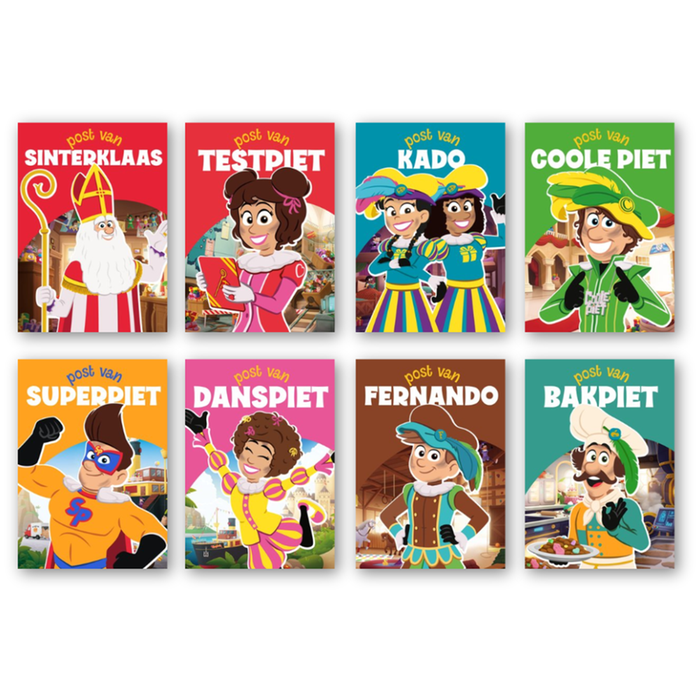 Greetz | Club van Sinterklaas | 8 kaarten met enveloppen