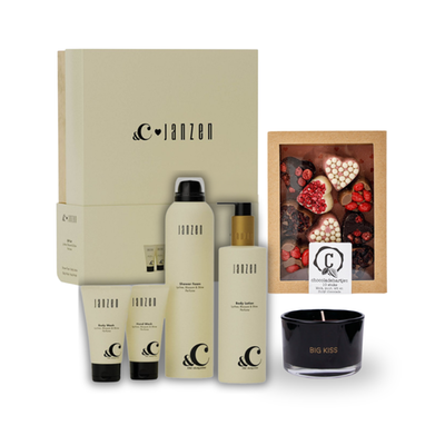 Urban Cacao chocolade | JANZEN giftset Lychee Blossom | My Flame Lifestyle kaars