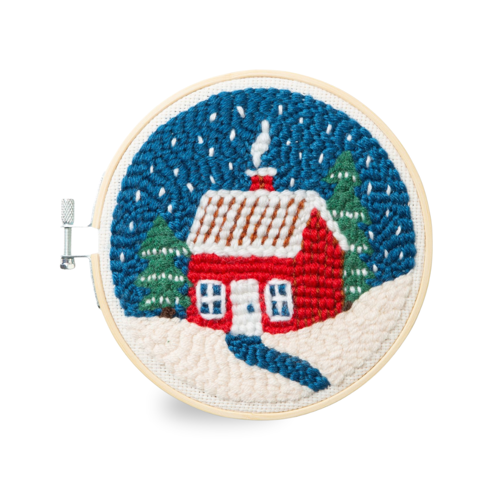 Greetz Kikkerland Winter Wonderland Punch Needle kit Letterbox Gifts