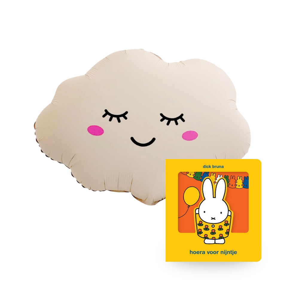 Nijntje Ballon Wolk Crème Hoera voor Balloon