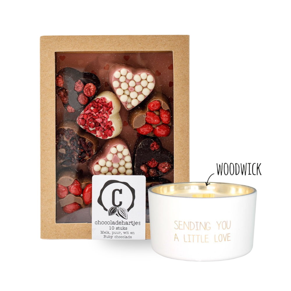 Urban Cacao My Flame Lifestyle Kaars Chocolade hartjes Gifts For Home