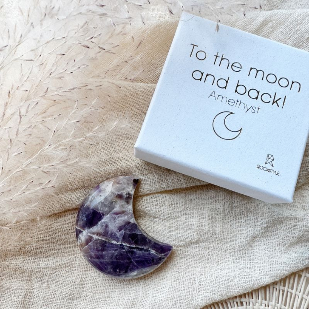 Rockstyle To the moon and back Amethist maan Letterbox Gifts