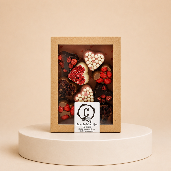 Urban Cacao | Chocolade hartjes | 155g