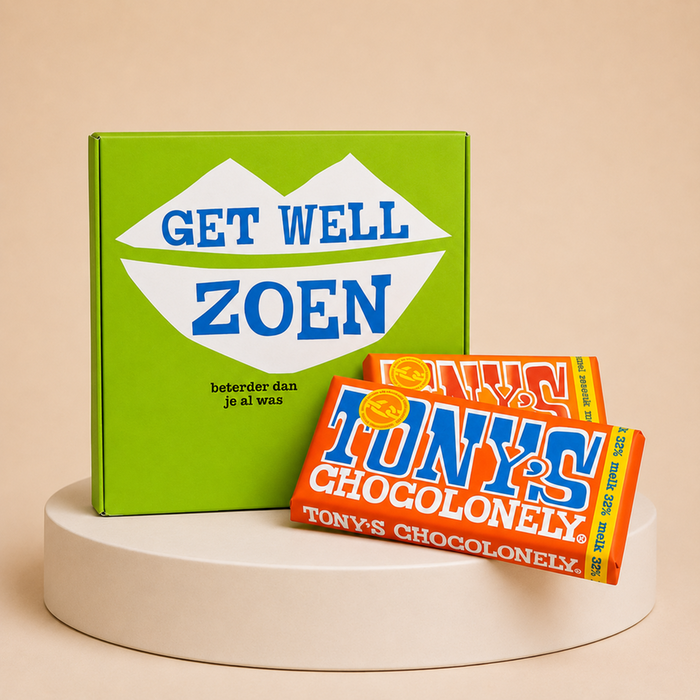 Tony's Chocolonely | Giftbox Get well zoen | 2 repen | 360g