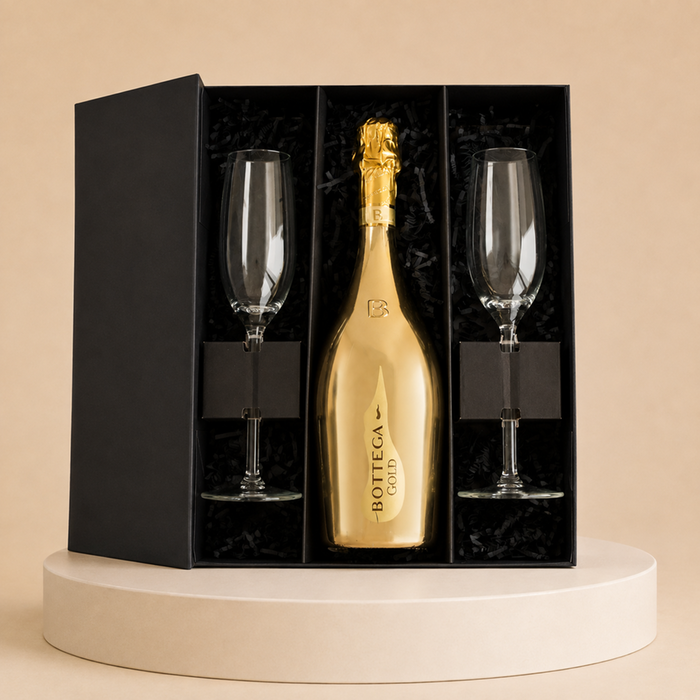 Bottega | Prosecco Gold met glazen | 750 ml