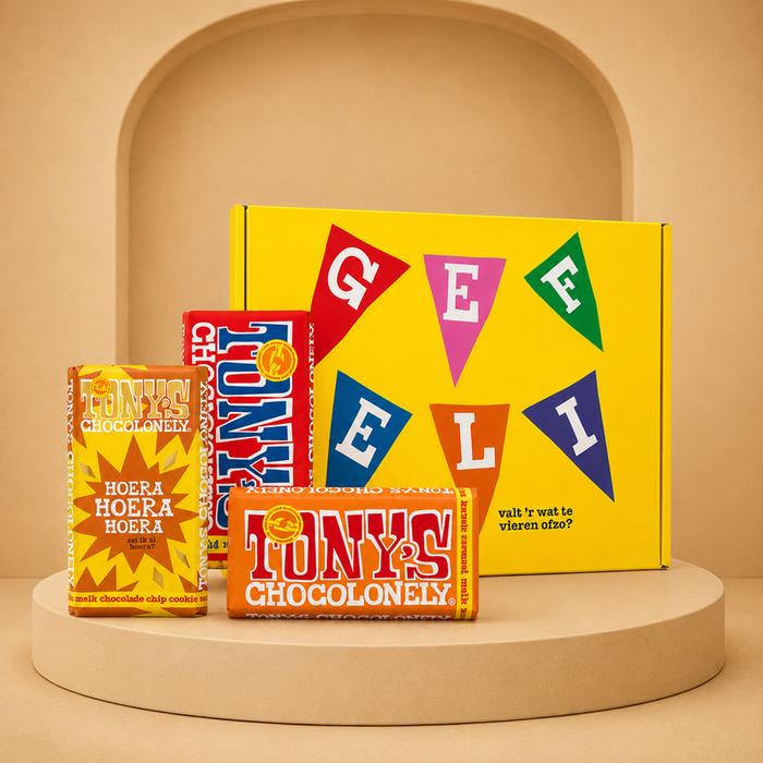 Tony's Chocolonely | Giftbox Gefeliciteerd | 3 repen | 540g