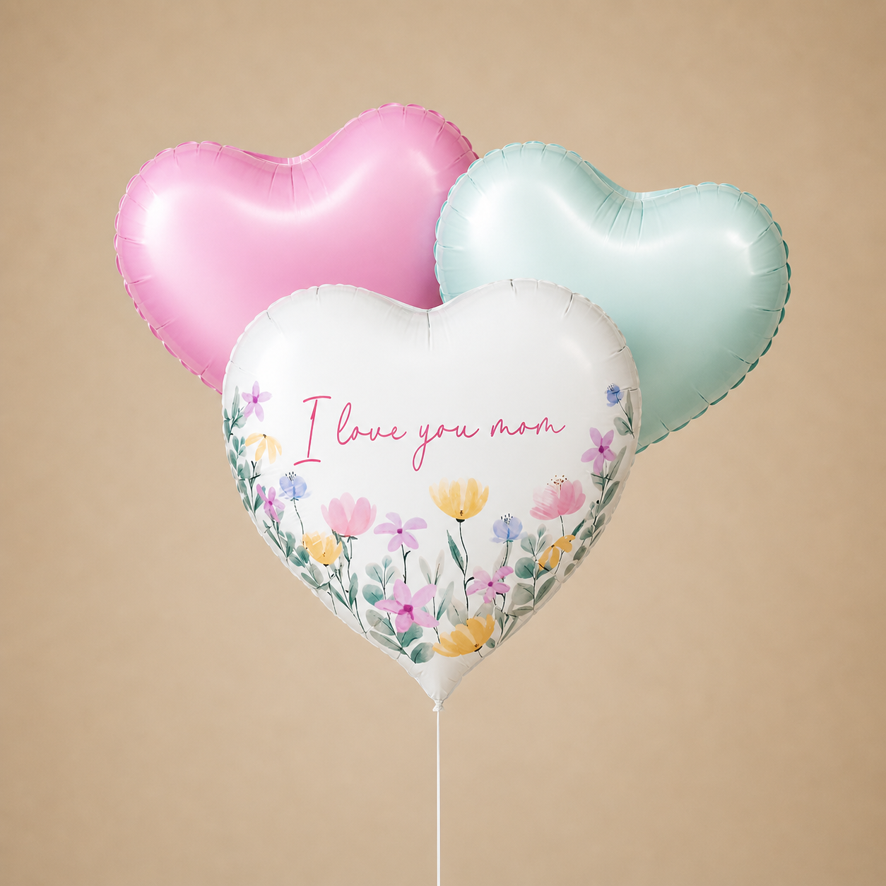 Ballonnen tros I love you mom Greetz
