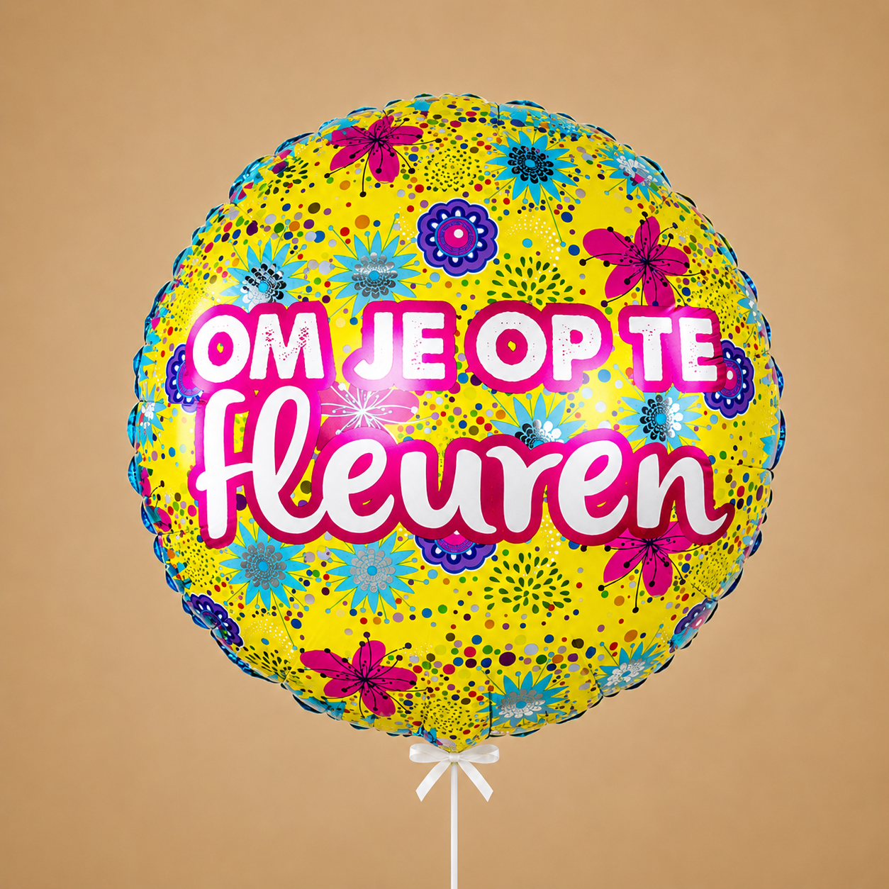 Ballon Bloemen Om op te fleuren Greetz