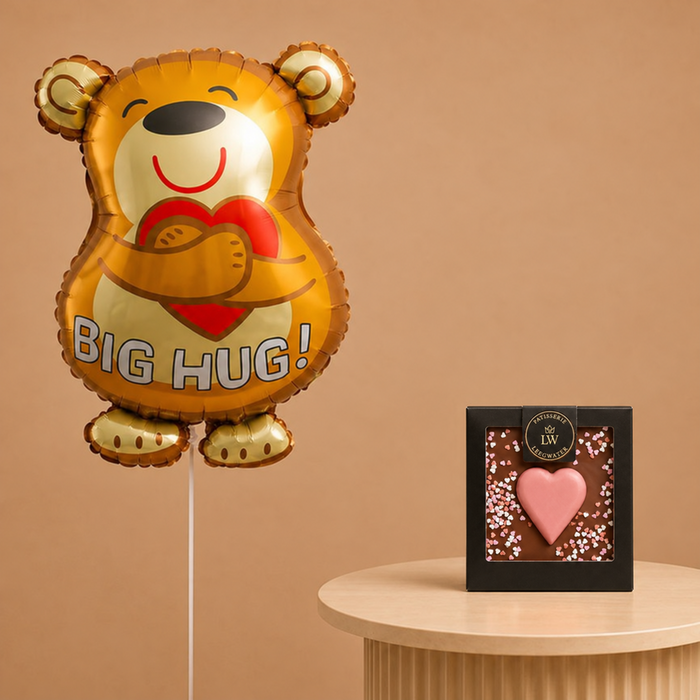 Ballon XL | Beer Big Hug & Chocolade hart