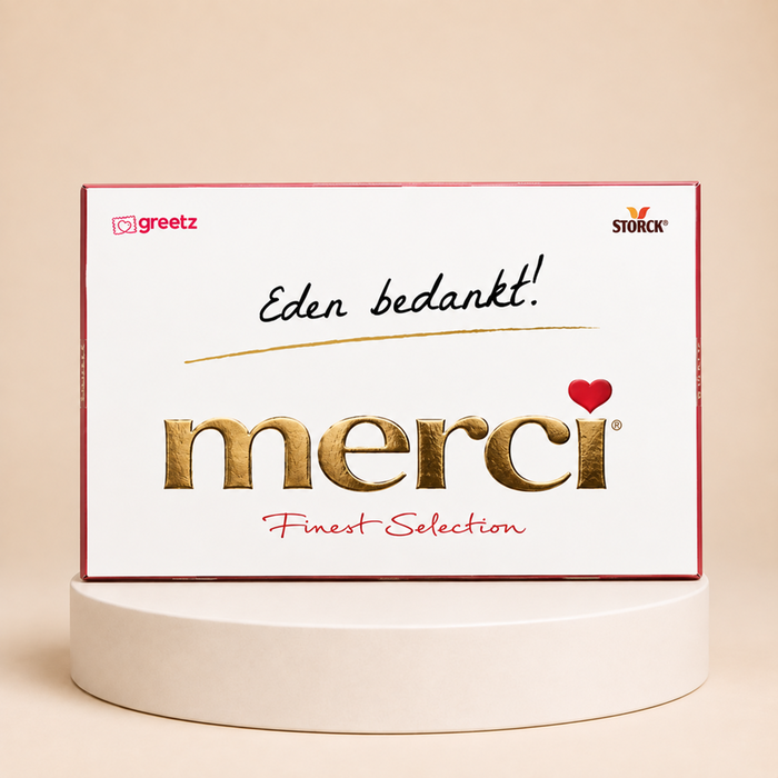 Merci | Bedankt met eigen naam | 400g