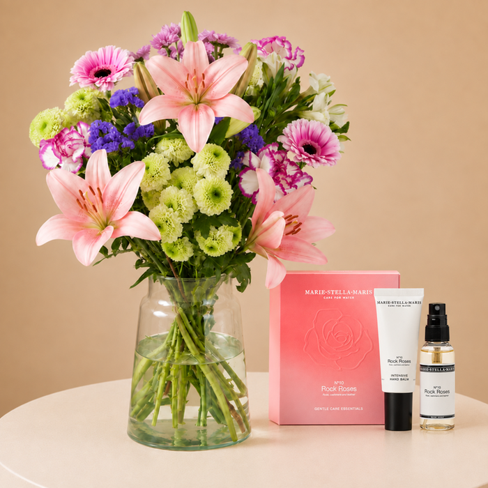 Boeket Luchtkus & Marie-Stella-Maris Rock Roses set