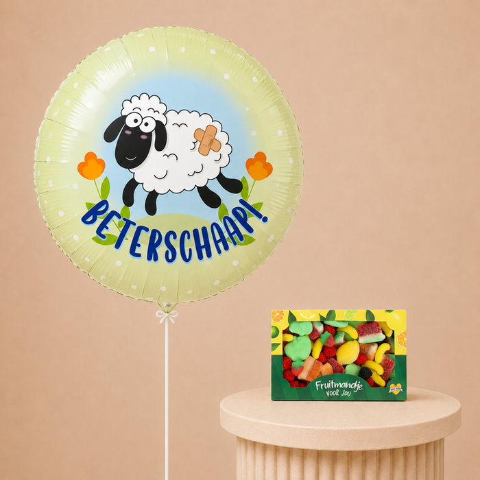 Ballon | Beterschaap & Snoep Fruitmandje